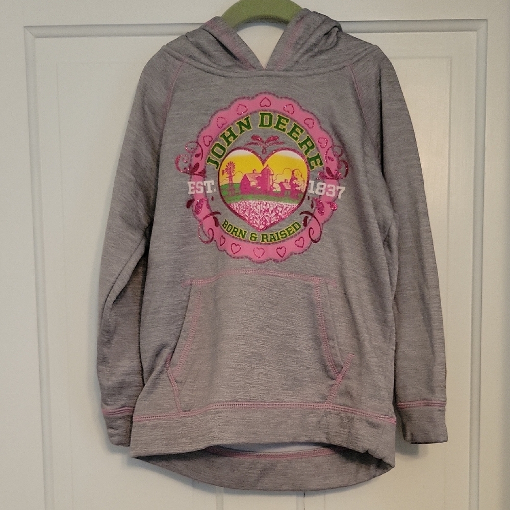 John Deere Kids Gray Hoodie